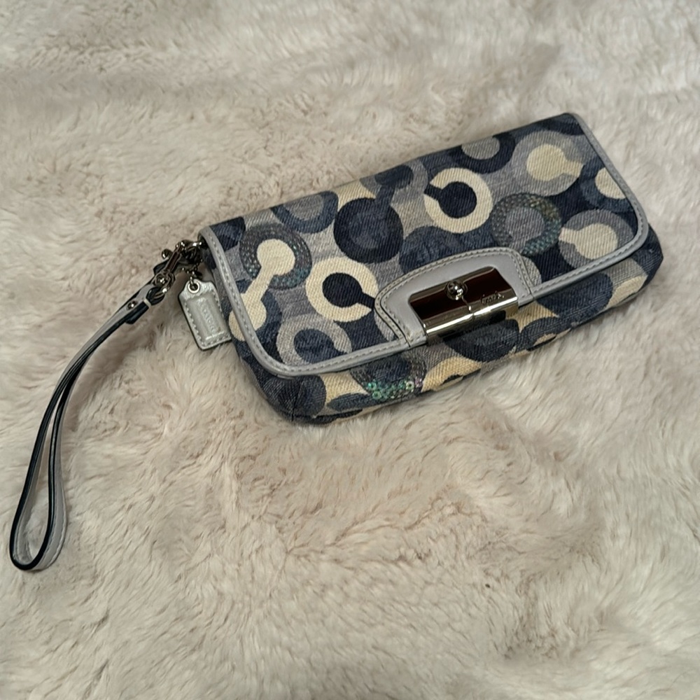 Coach Denim Clutch